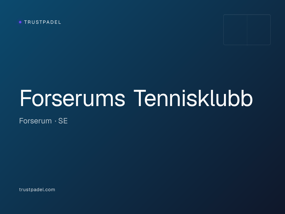 Forserums Tennisklubb padel club