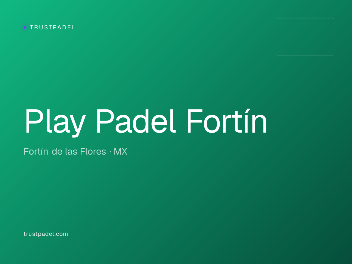 Play Padel Fortín padel club