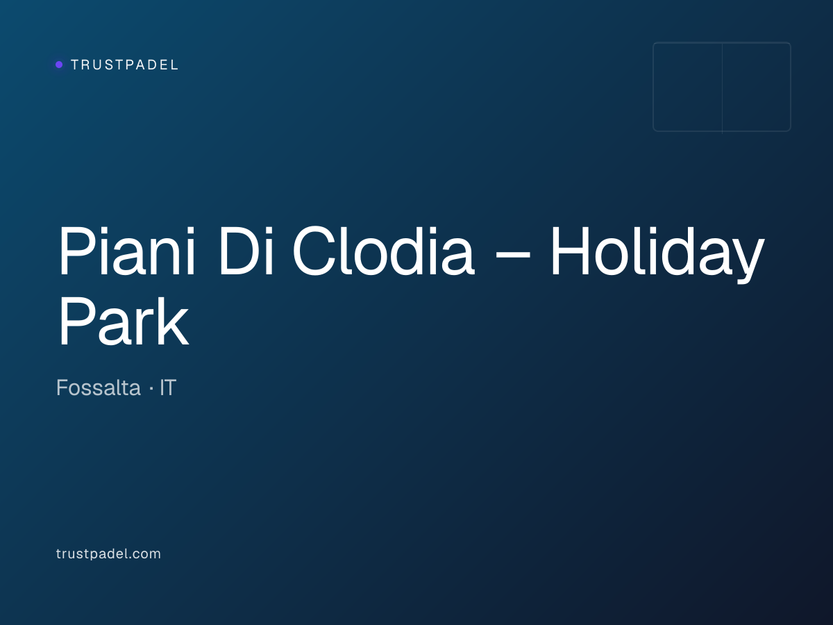 Piani Di Clodia – Holiday Park padel club