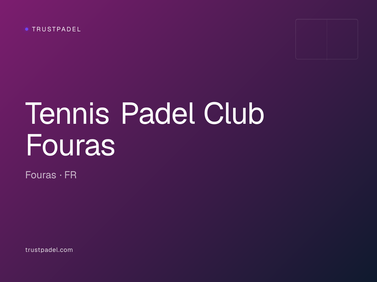 Tennis Padel Club Fouras padel club