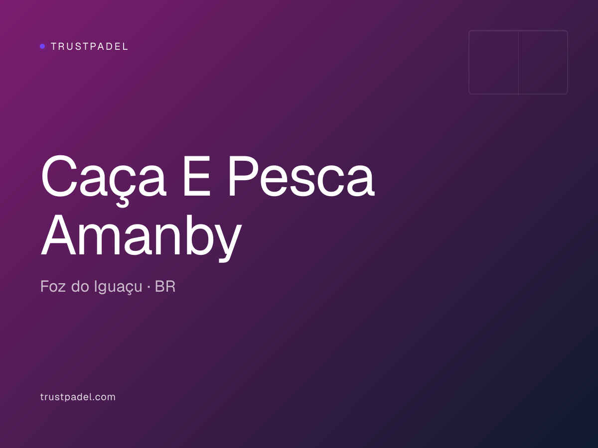 Caça E Pesca Amanby padel club
