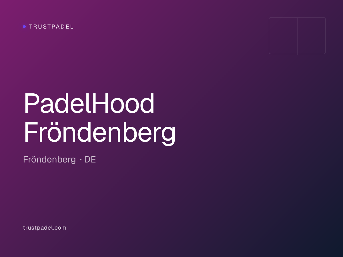 PadelHood Fröndenberg padel club
