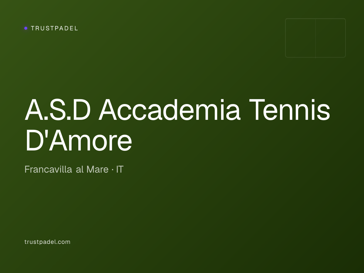A.S.D Accademia Tennis D'Amore padel club