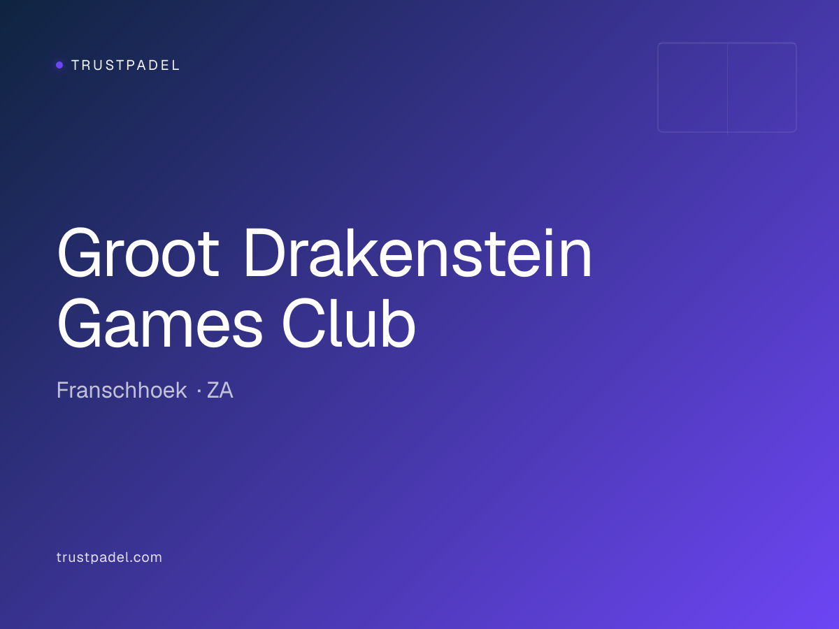 Groot Drakenstein Games Club padel club