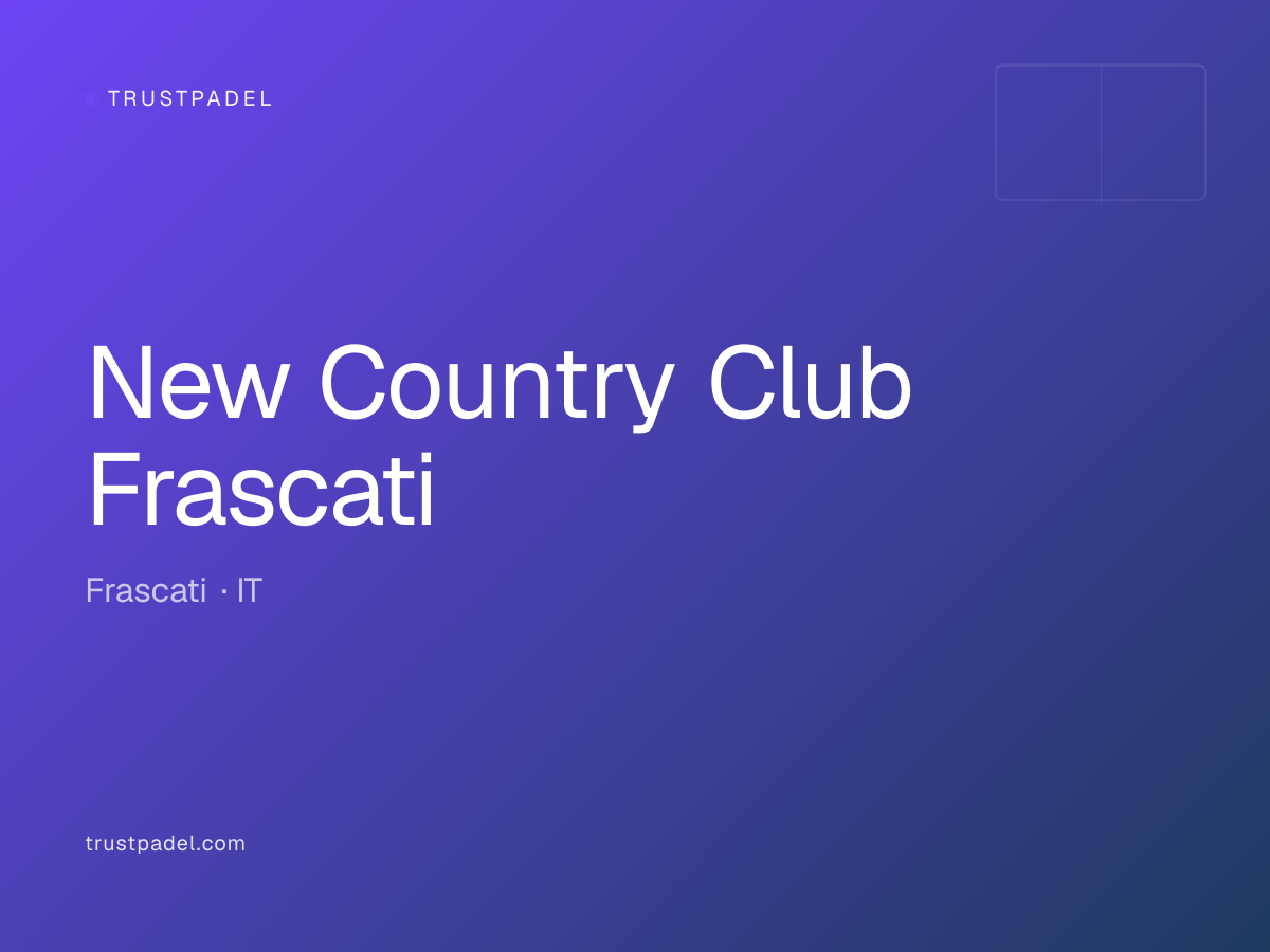 New Country Club Frascati padel club