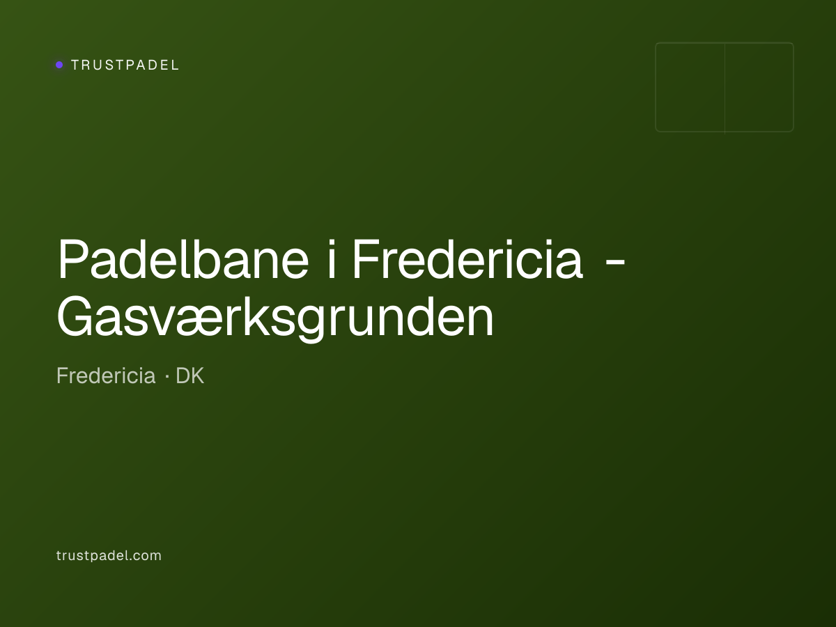 Padelbane i Fredericia - Gasværksgrunden padel club