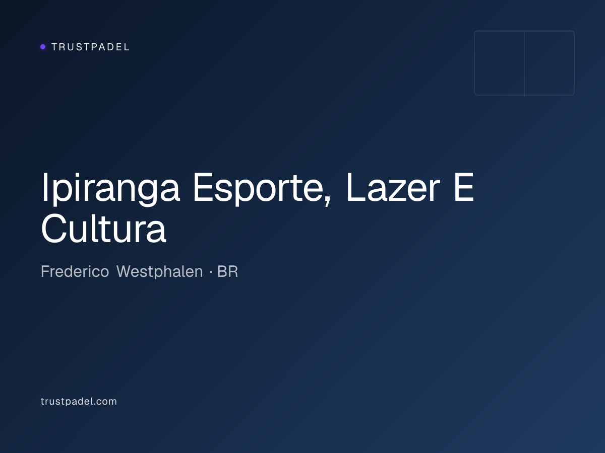 Ipiranga Esporte, Lazer E Cultura padel club