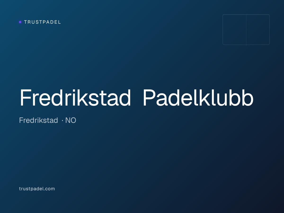 Fredrikstad Padelklubb padel club