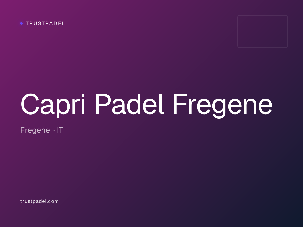 Capri Padel Fregene padel club