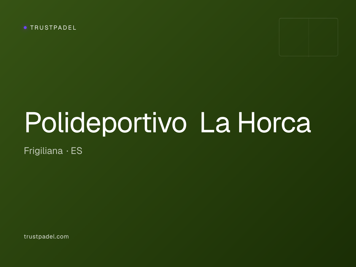 Polideportivo La Horca padel club