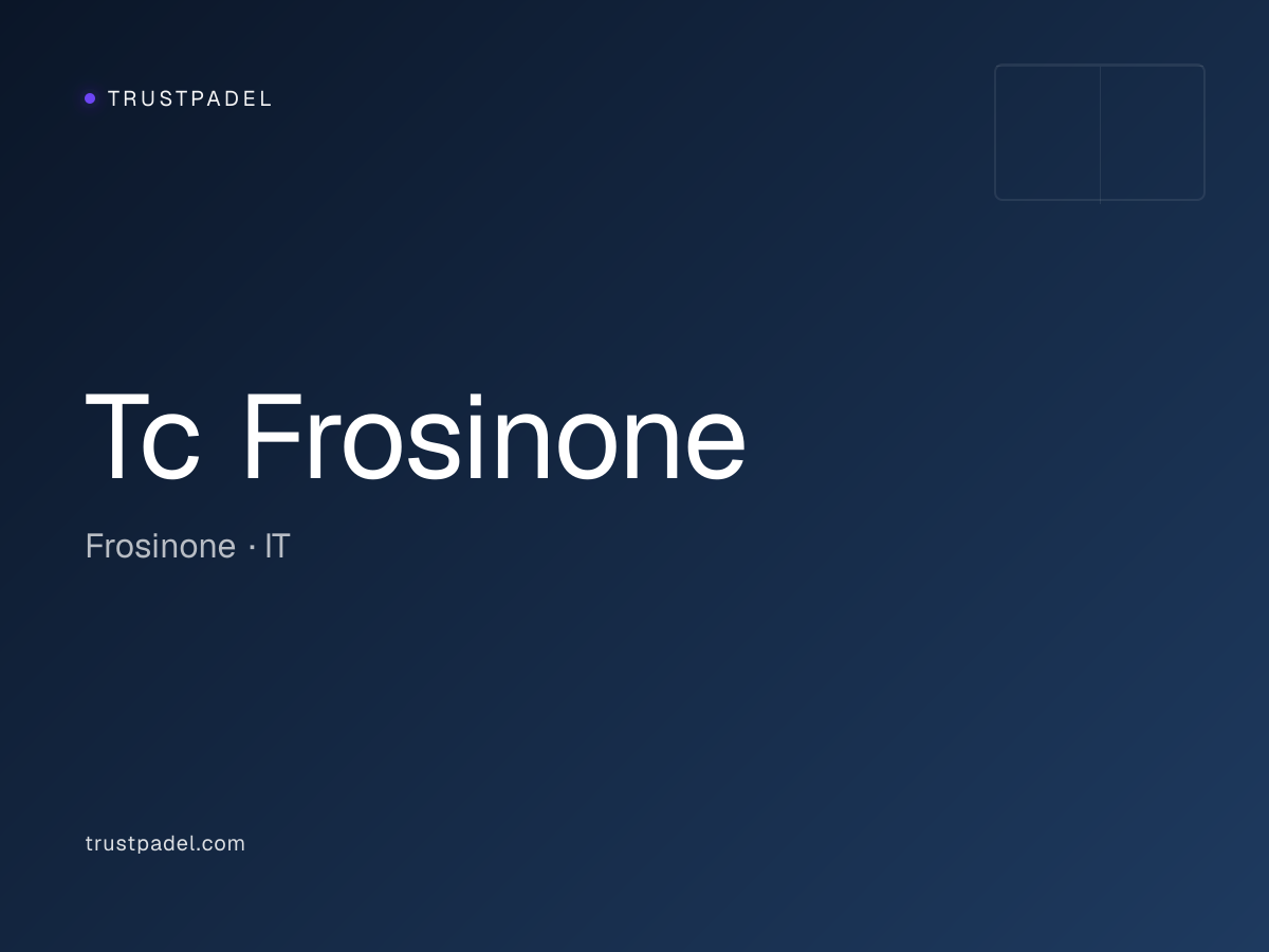 Tc Frosinone padel club