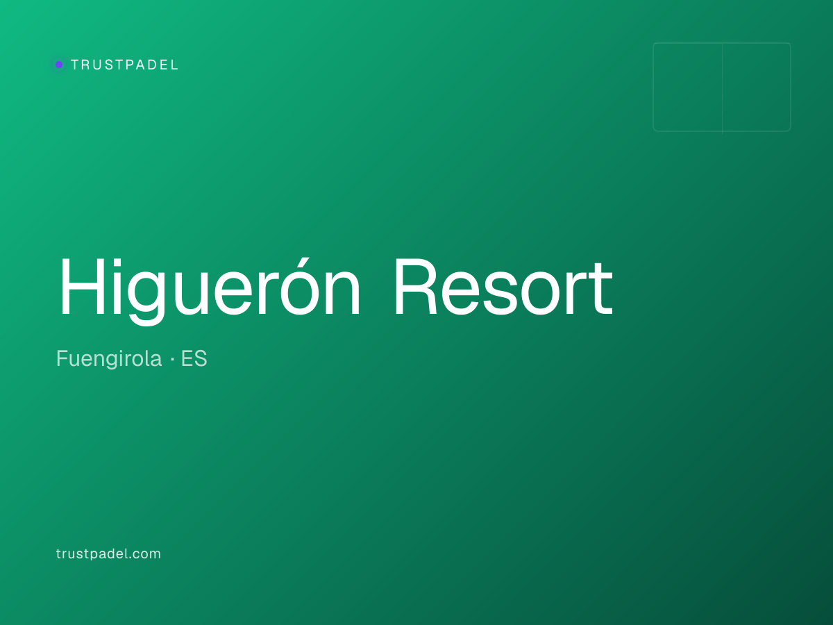 Higuerón Resort padel club