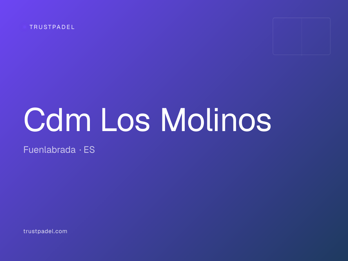 Cdm Los Molinos padel club