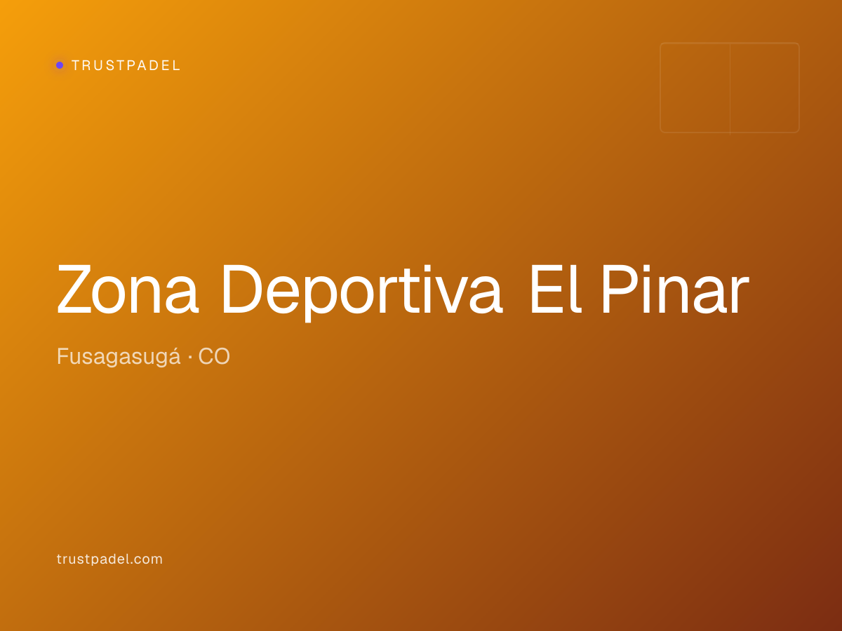 Zona Deportiva El Pinar padel club