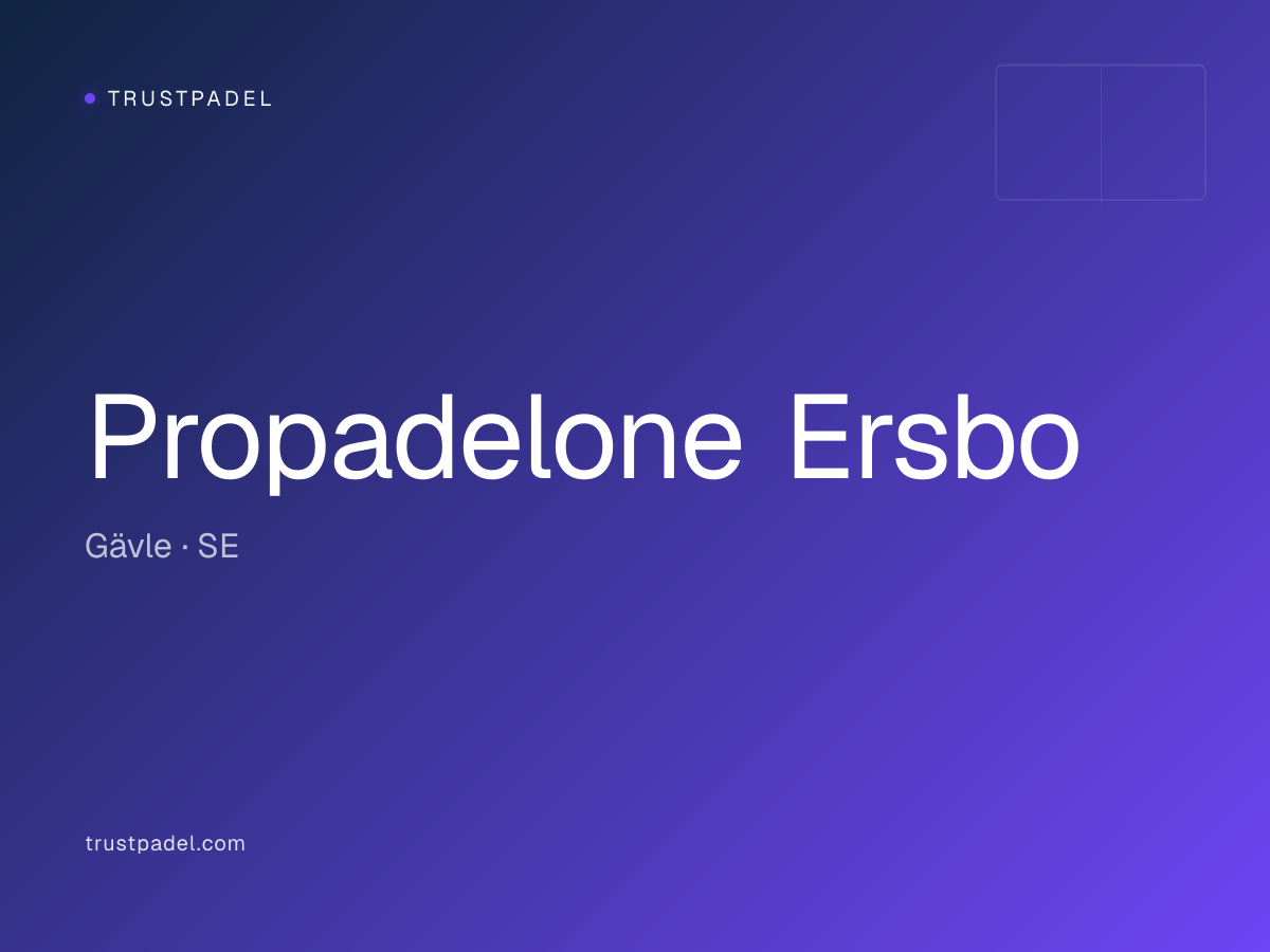 Propadelone Ersbo padel club