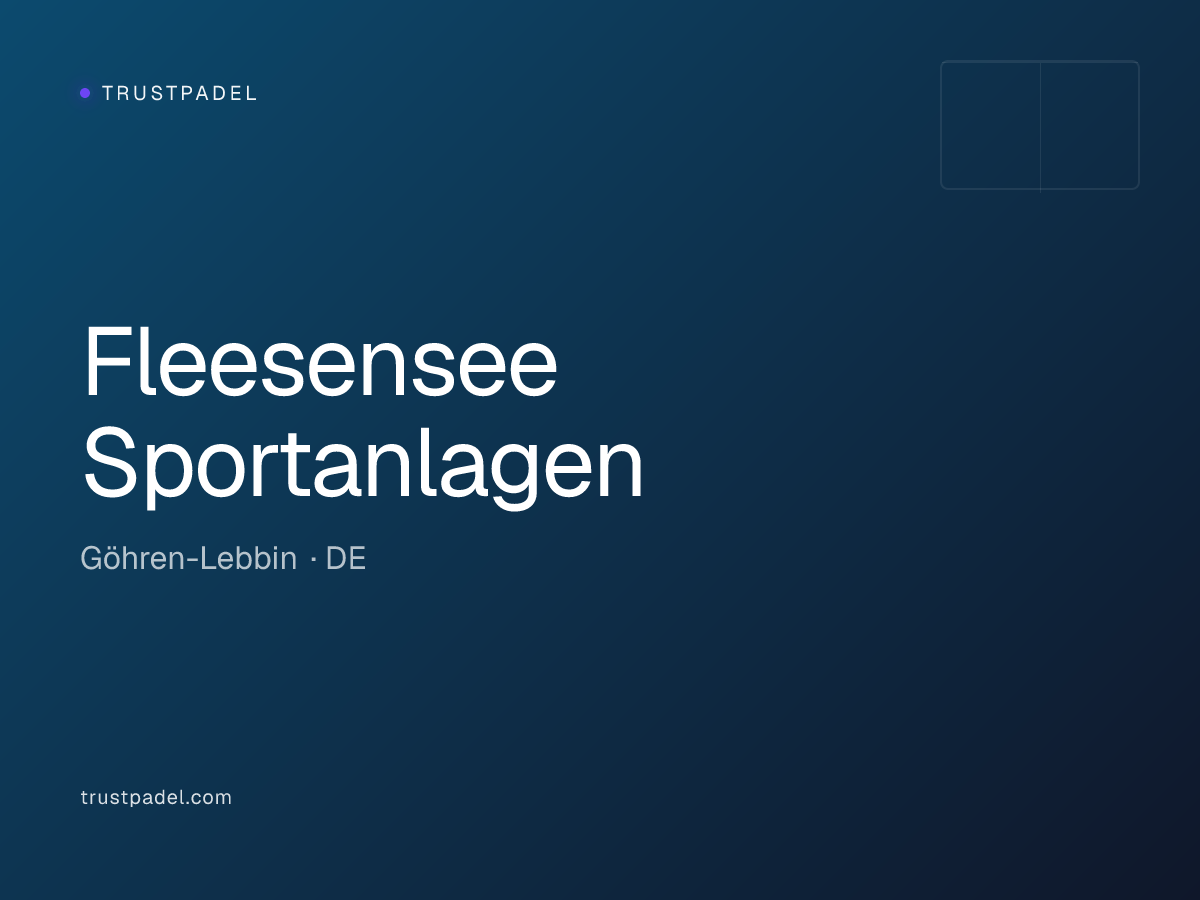 Fleesensee Sportanlagen padel club