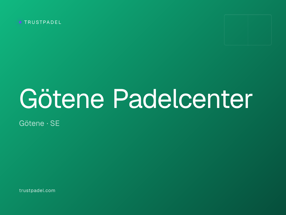 Götene Padelcenter padel club