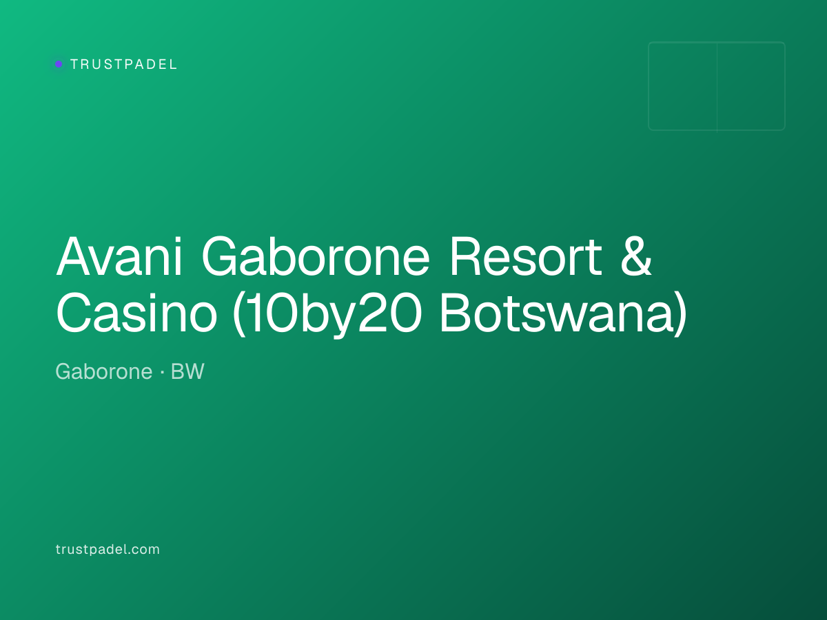 Avani Gaborone Resort & Casino (10by20 Botswana) padel club