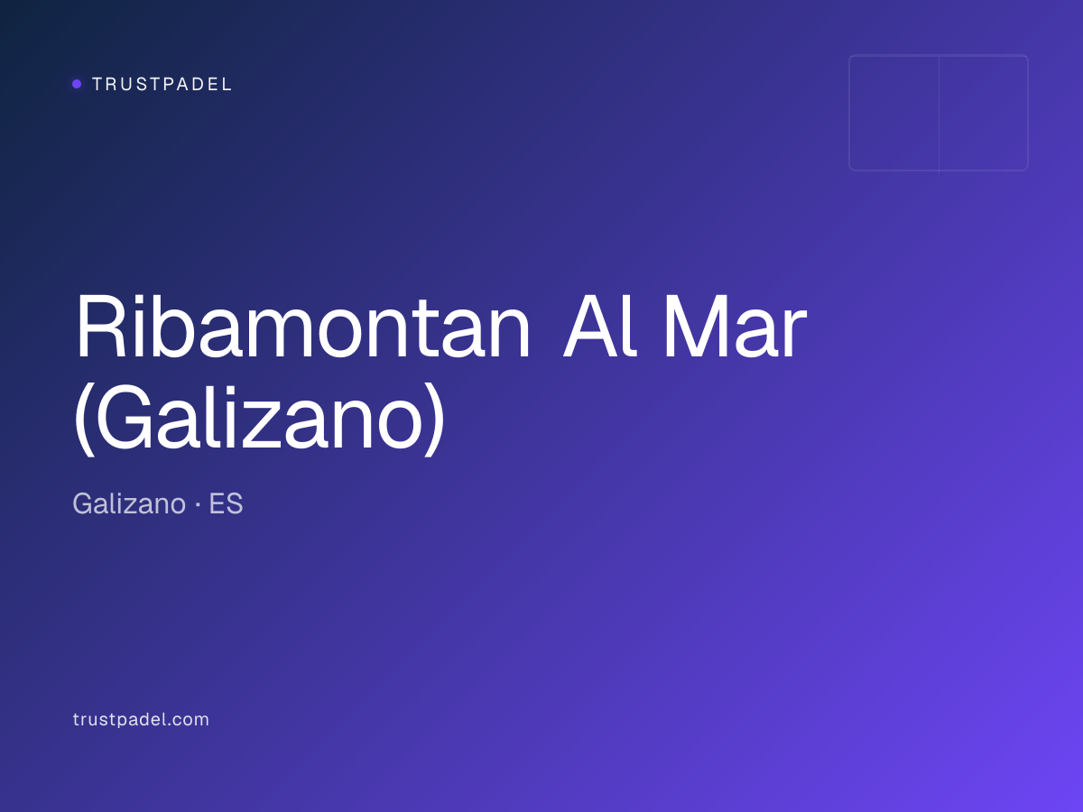 Ribamontan Al Mar (Galizano) padel club