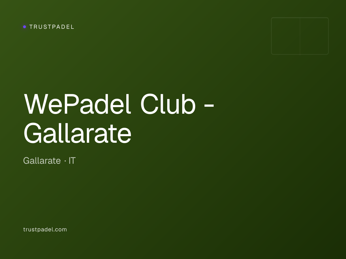 WePadel Club - Gallarate padel club