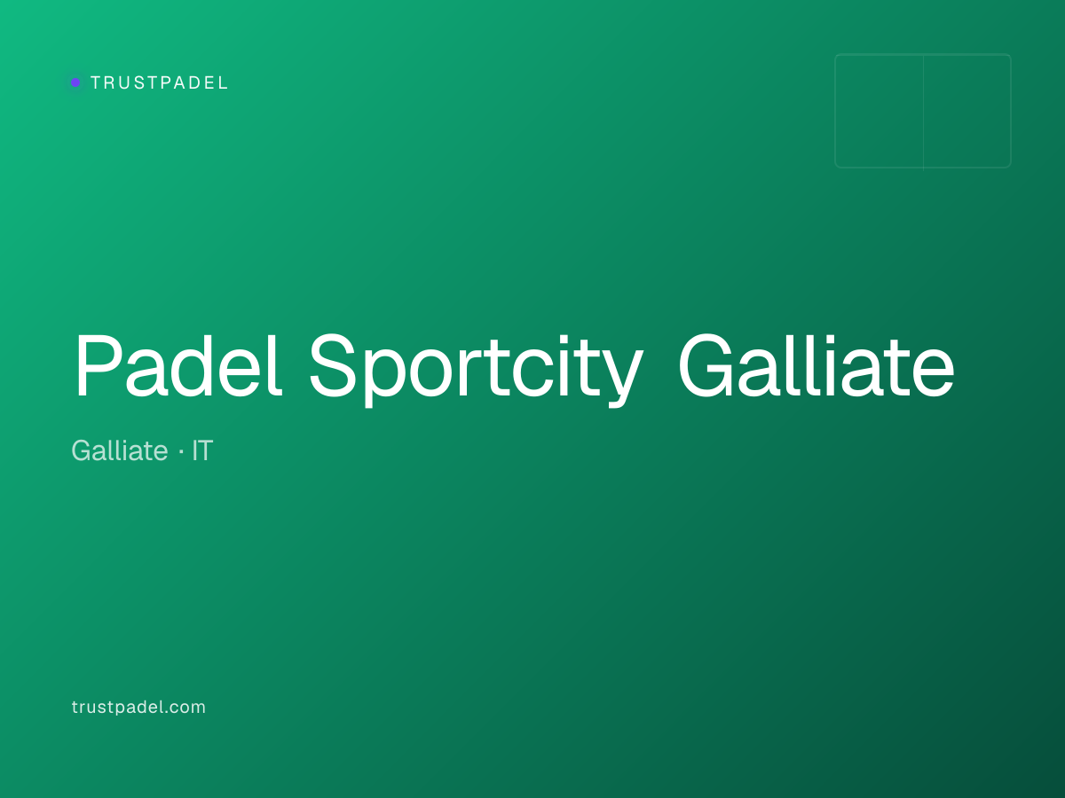 Padel Sportcity Galliate padel club