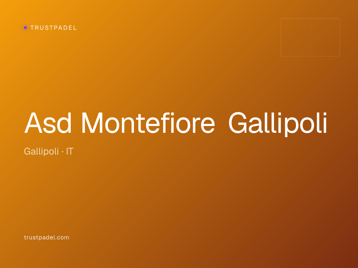 Asd Montefiore Gallipoli padel club