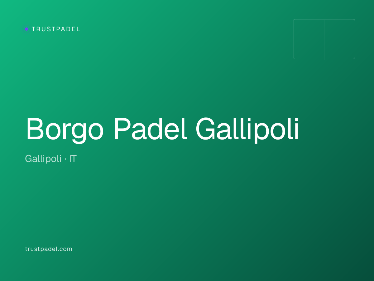 Borgo Padel Gallipoli padel club