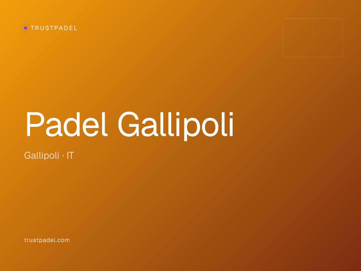 Padel Gallipoli padel club