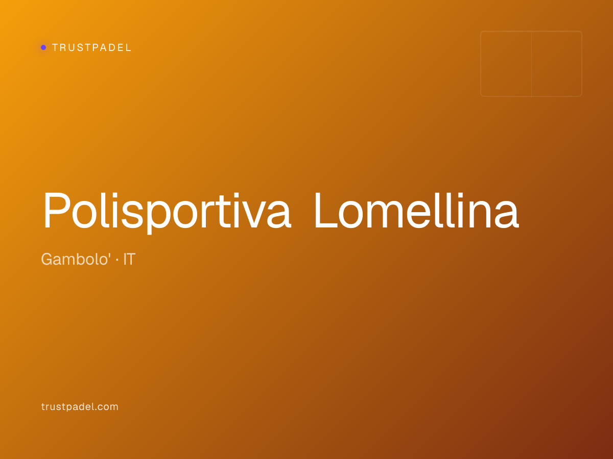 Polisportiva Lomellina padel club