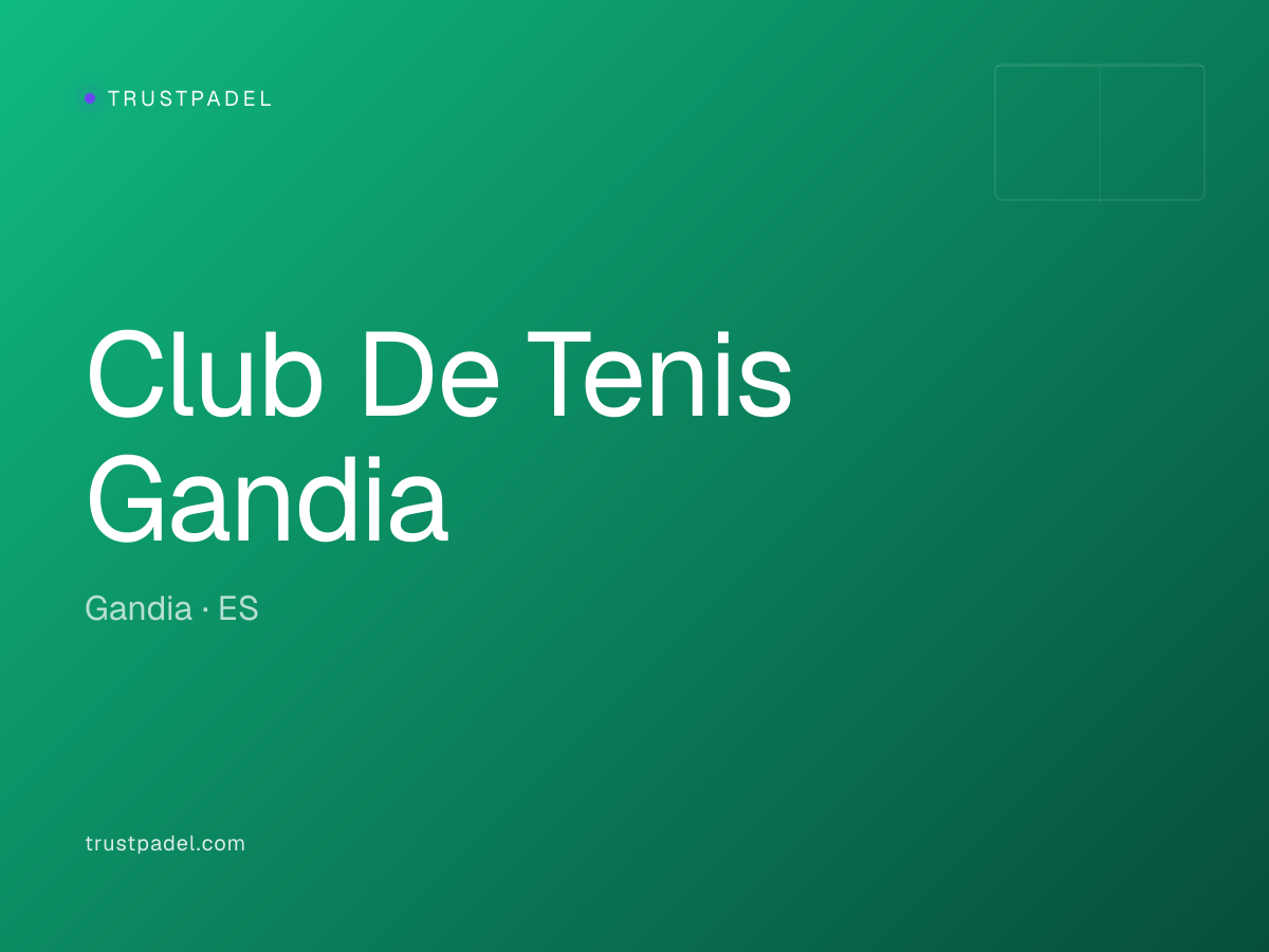 Club De Tenis Gandia padel club
