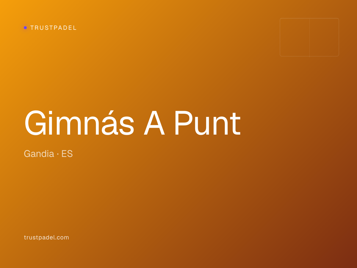 Gimnás A Punt padel club