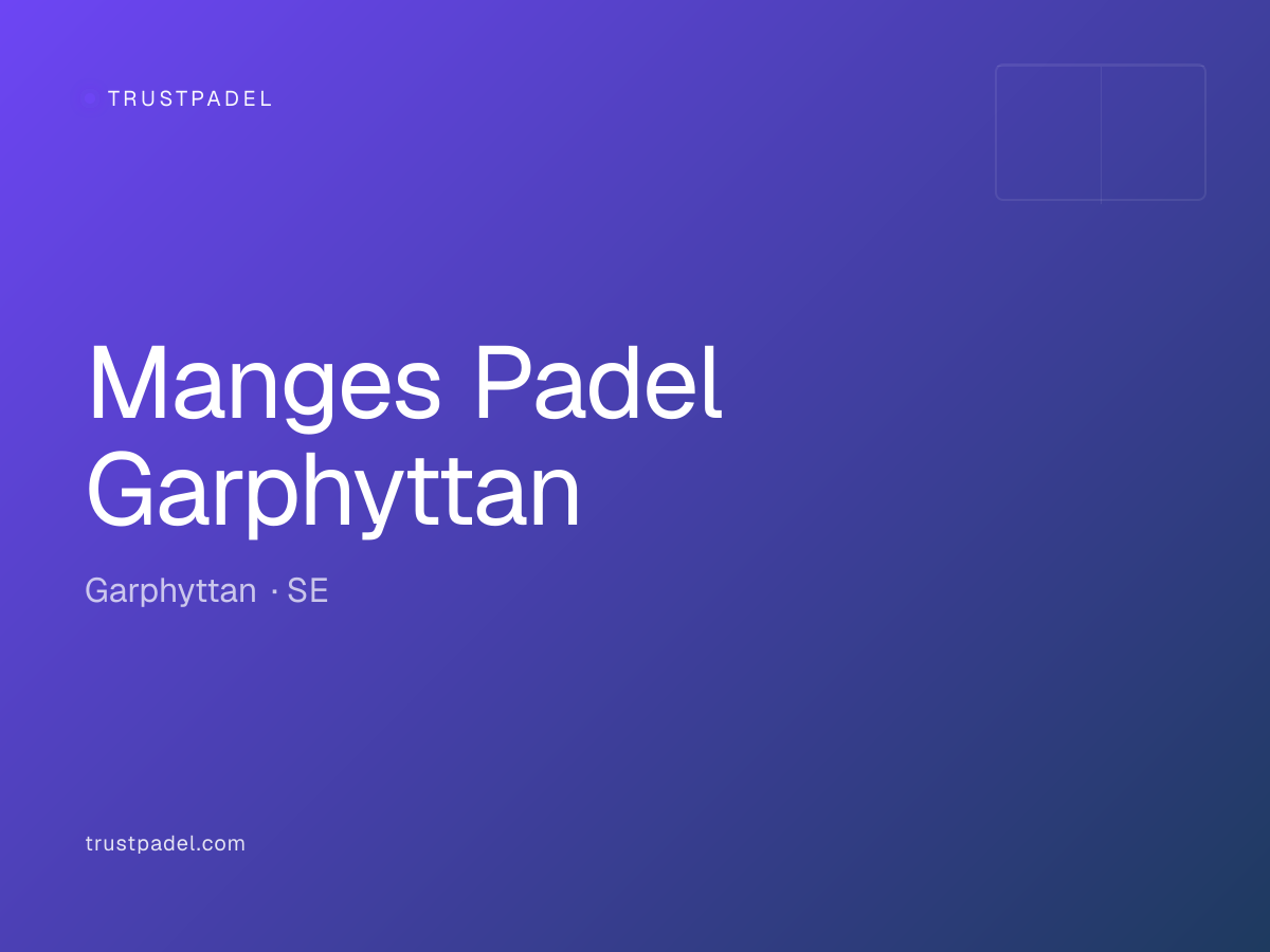 Manges Padel Garphyttan padel club