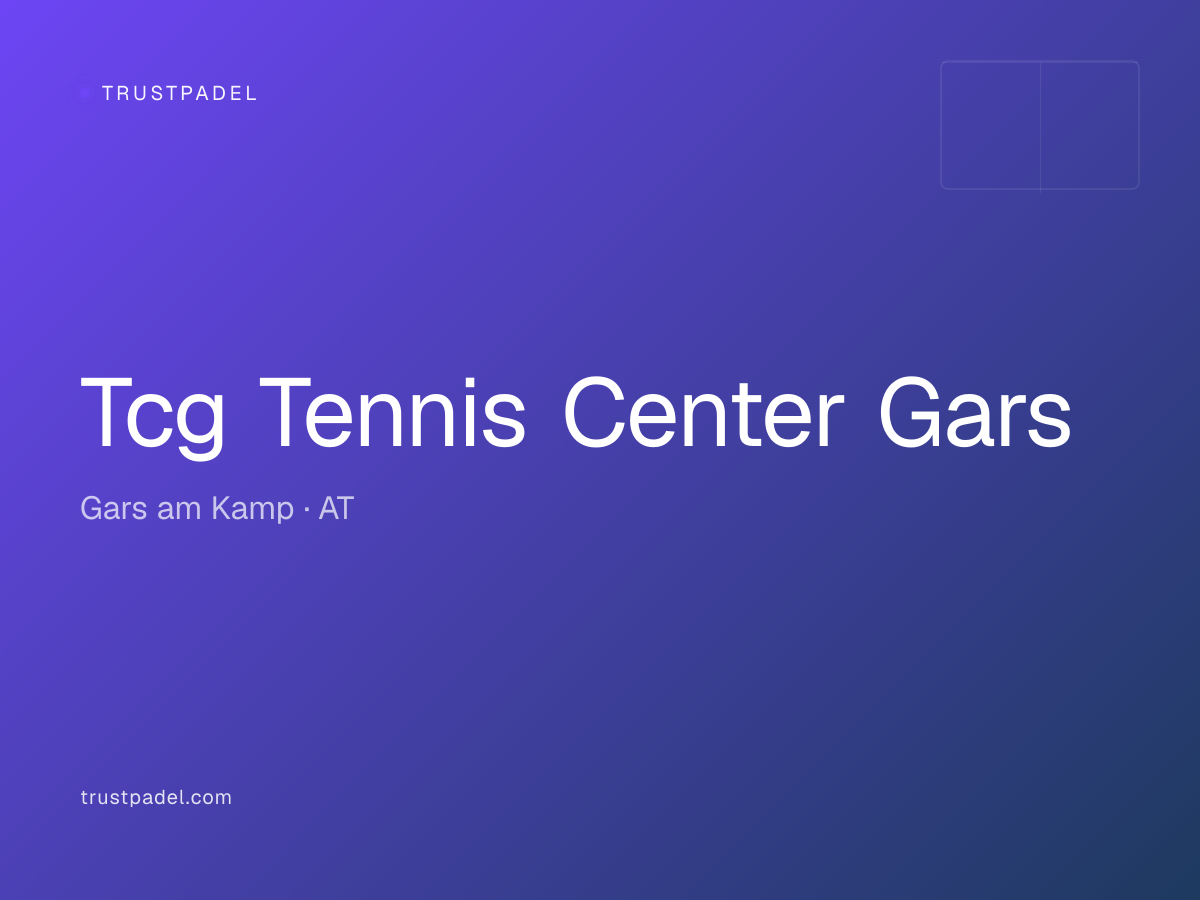 Tcg Tennis Center Gars padel club