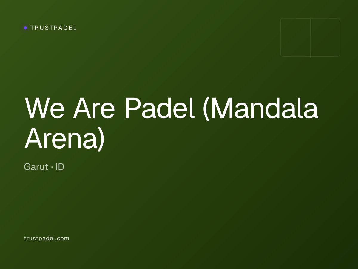 We Are Padel (Mandala Arena) padel club
