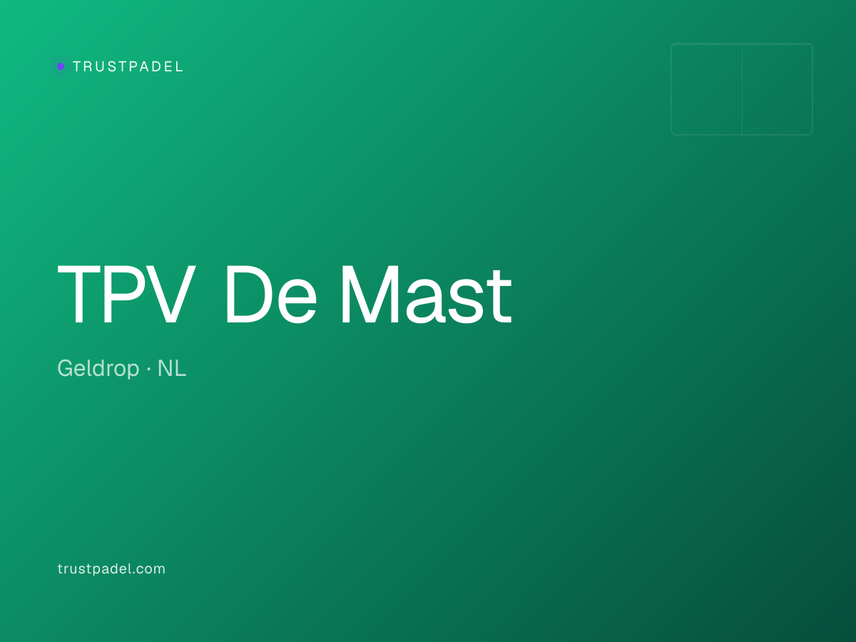 TPV De Mast padel club