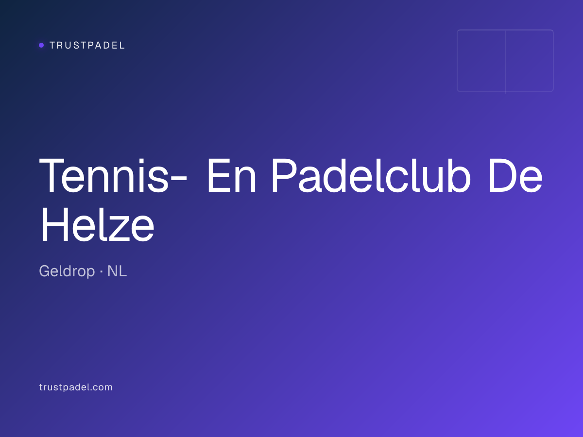 Tennis- En Padelclub De Helze padel club