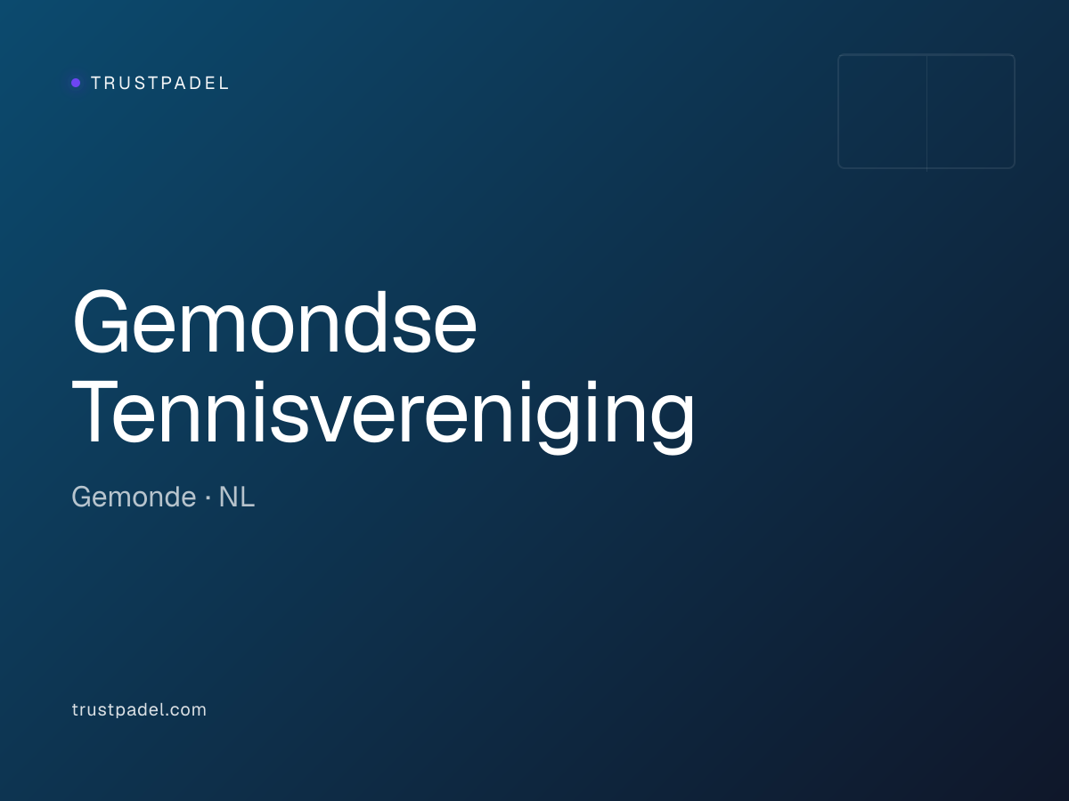 Gemondse Tennisvereniging padel club