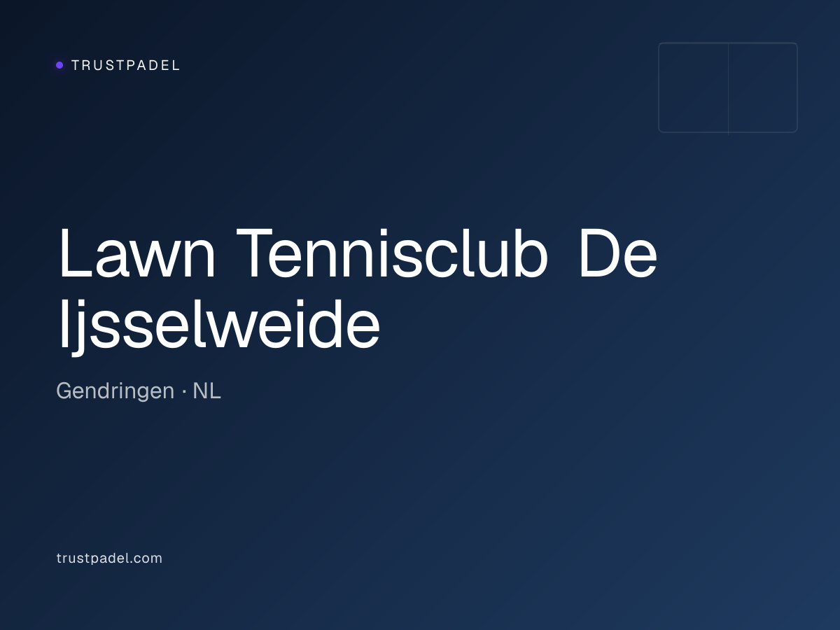 Lawn Tennisclub De Ijsselweide padel club