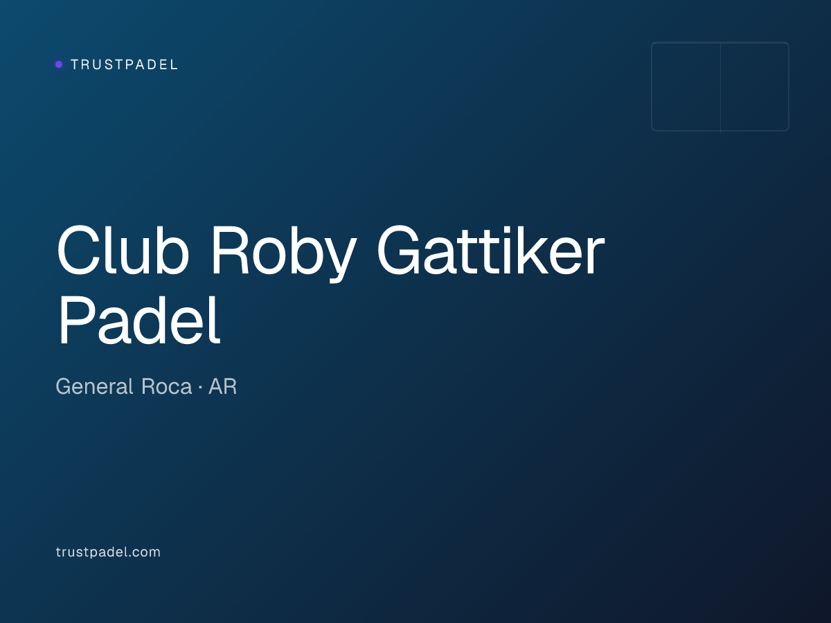 Club Roby Gattiker Padel padel club