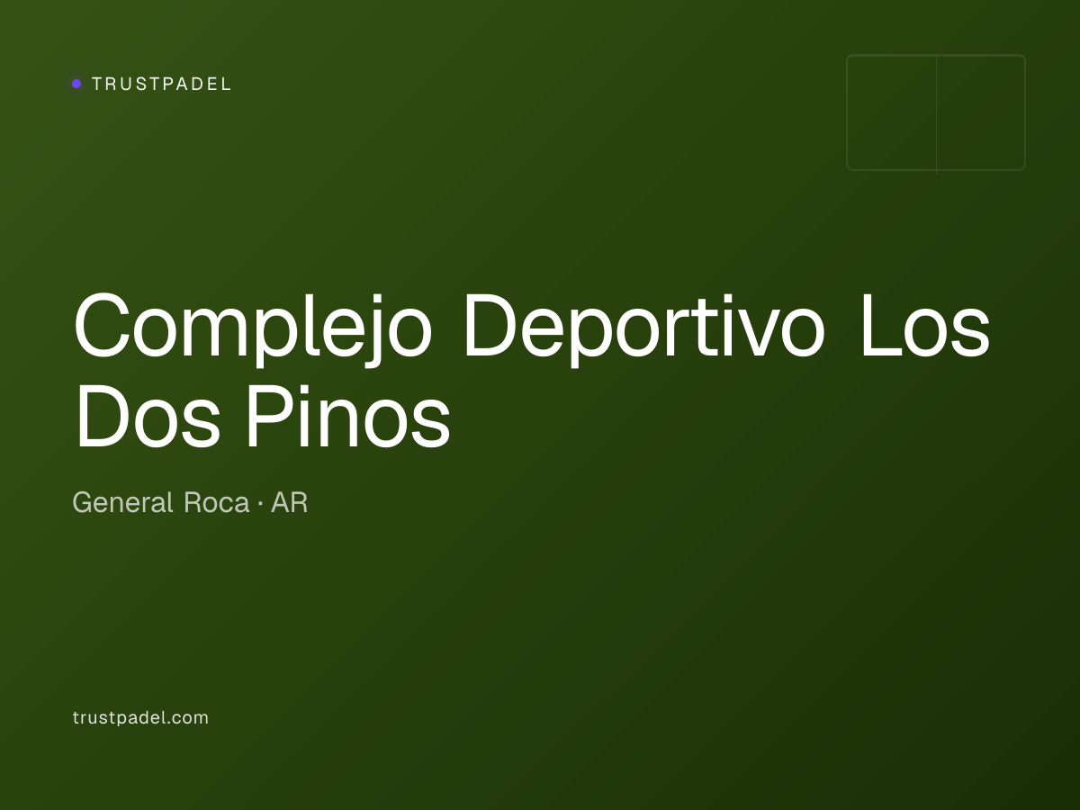 Complejo Deportivo Los Dos Pinos padel club