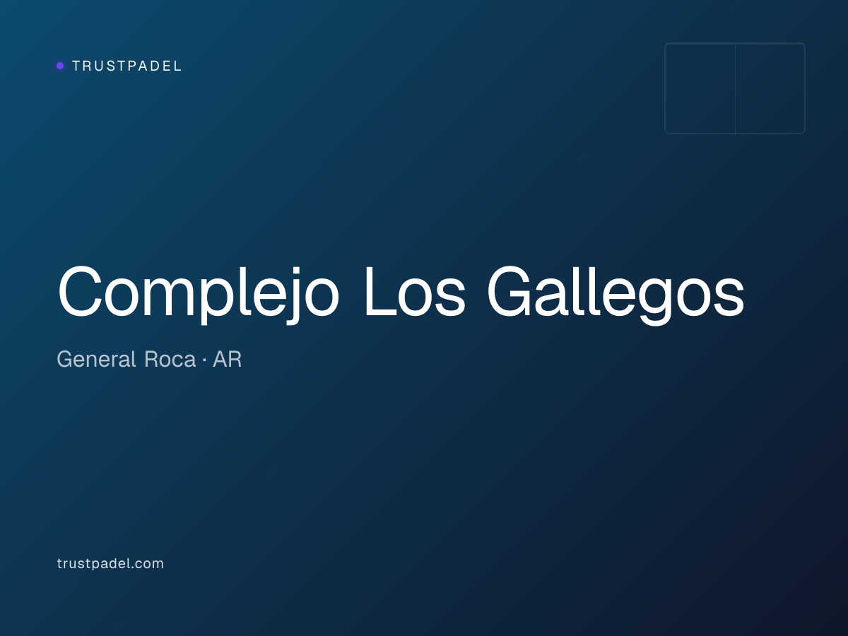 Complejo Los Gallegos padel club
