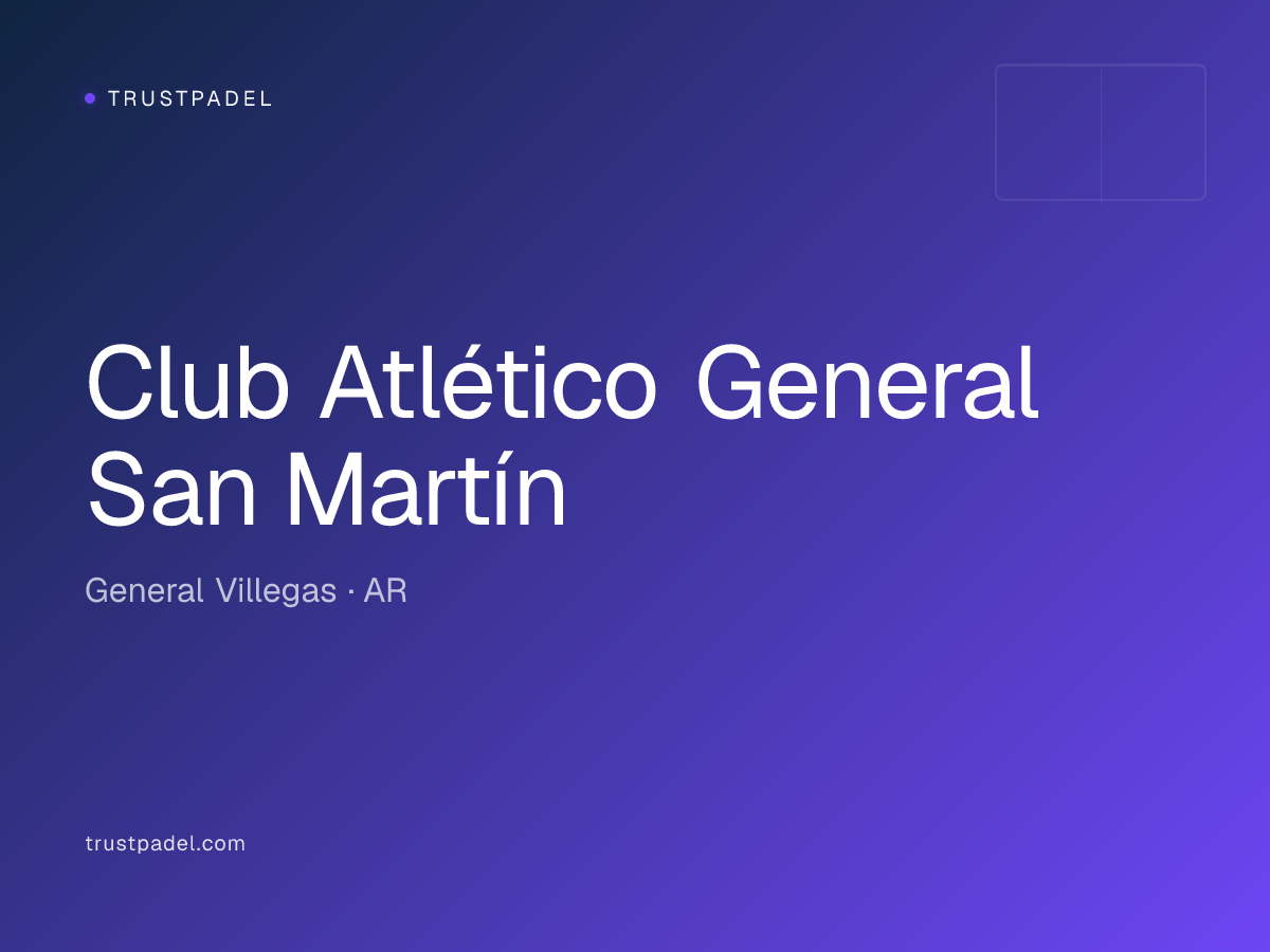 Club Atlético General San Martín padel club