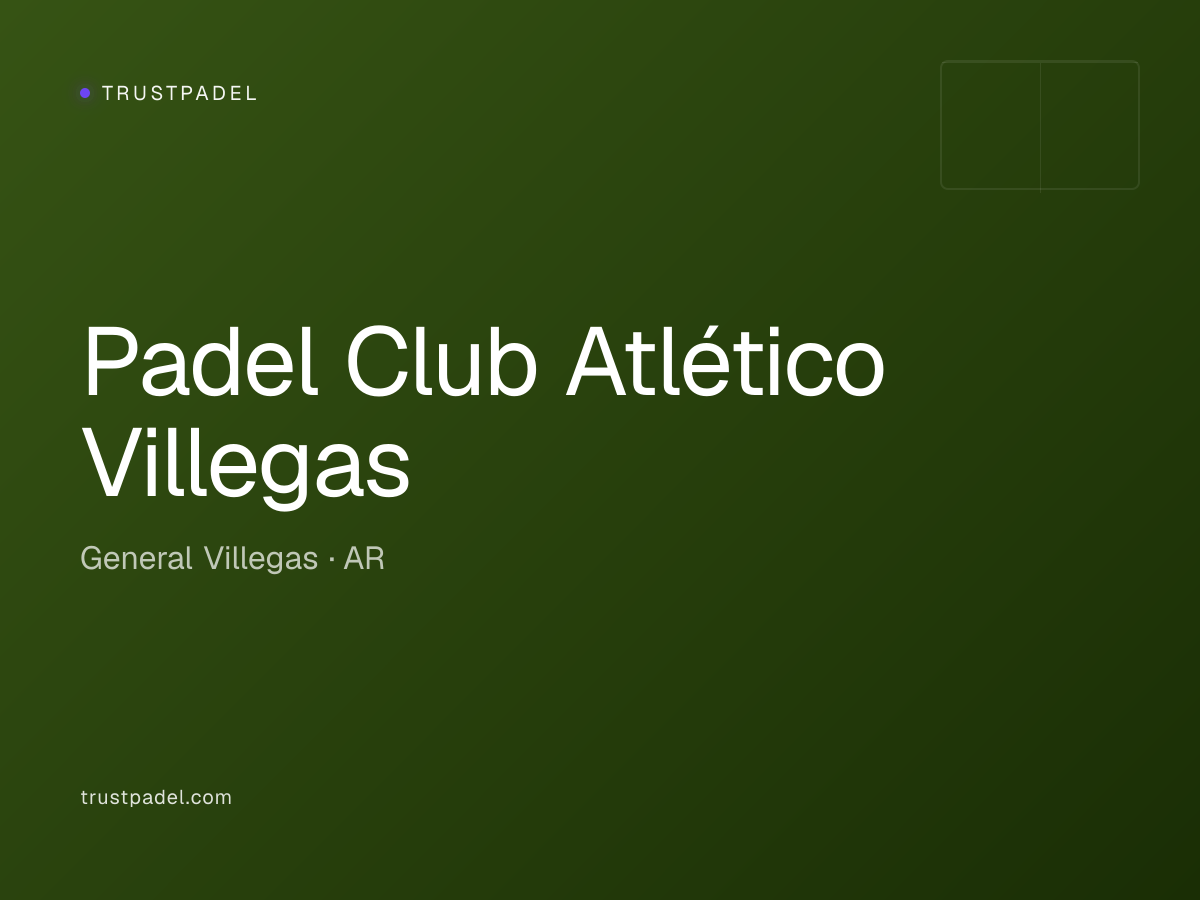Padel Club Atlético Villegas padel club