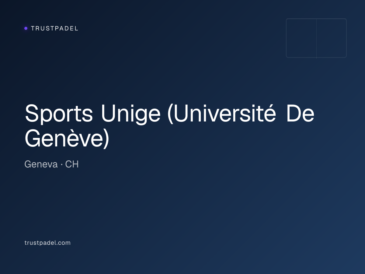Sports Unige (Université De Genève) padel club