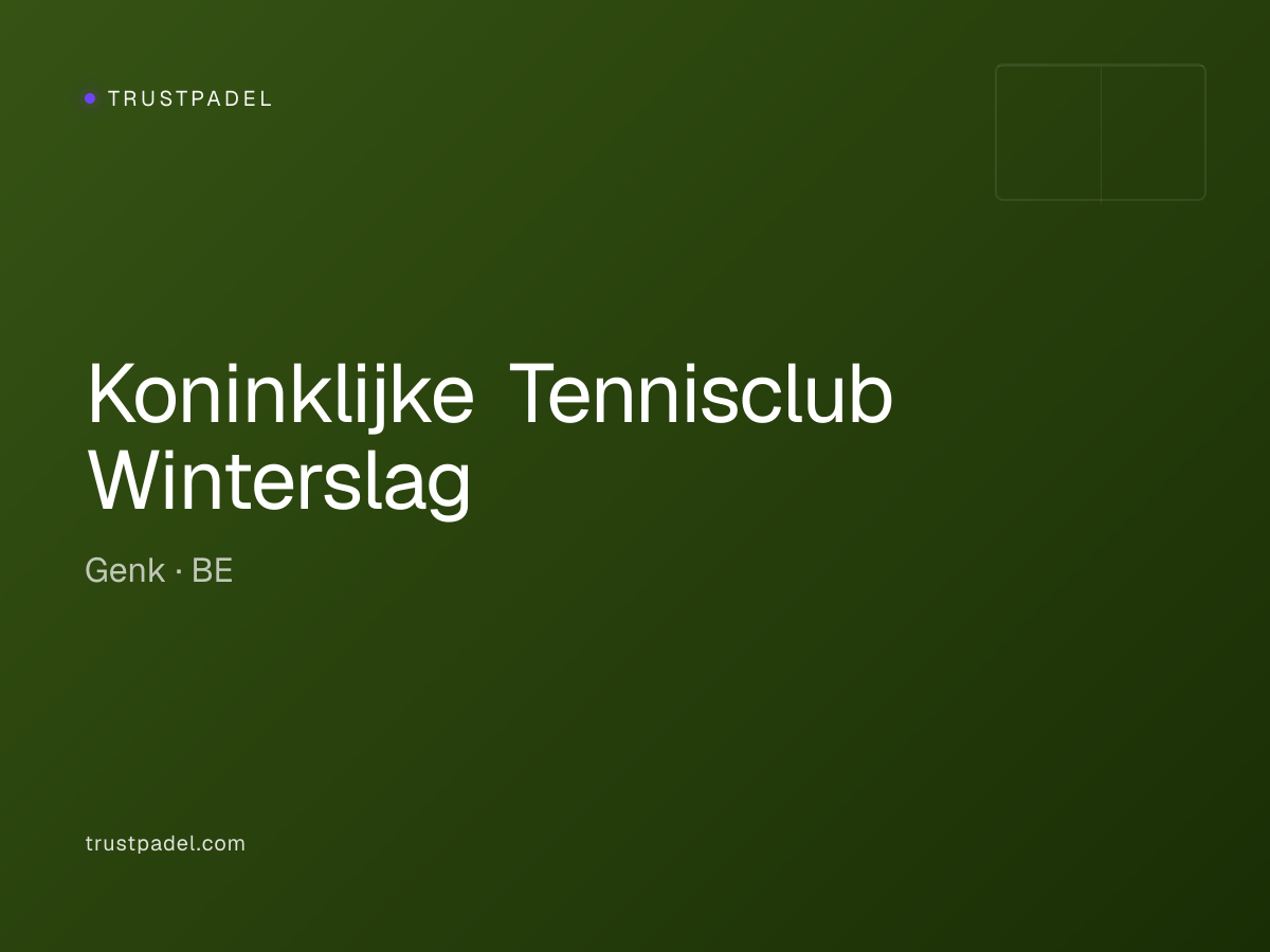 Koninklijke Tennisclub Winterslag padel club