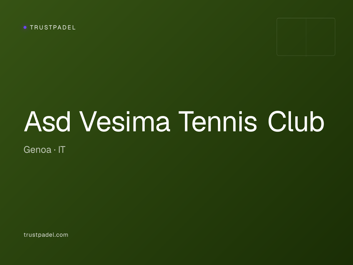 Asd Vesima Tennis Club padel club