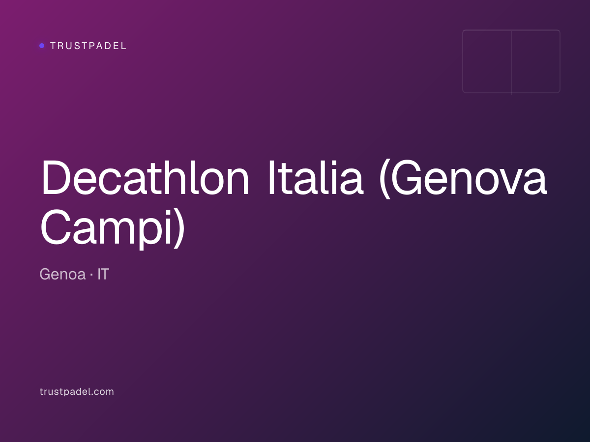 Decathlon Italia (Genova Campi) padel club