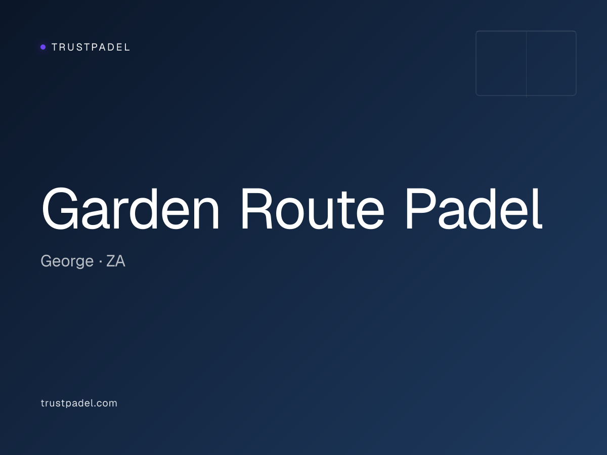 Garden Route Padel padel club