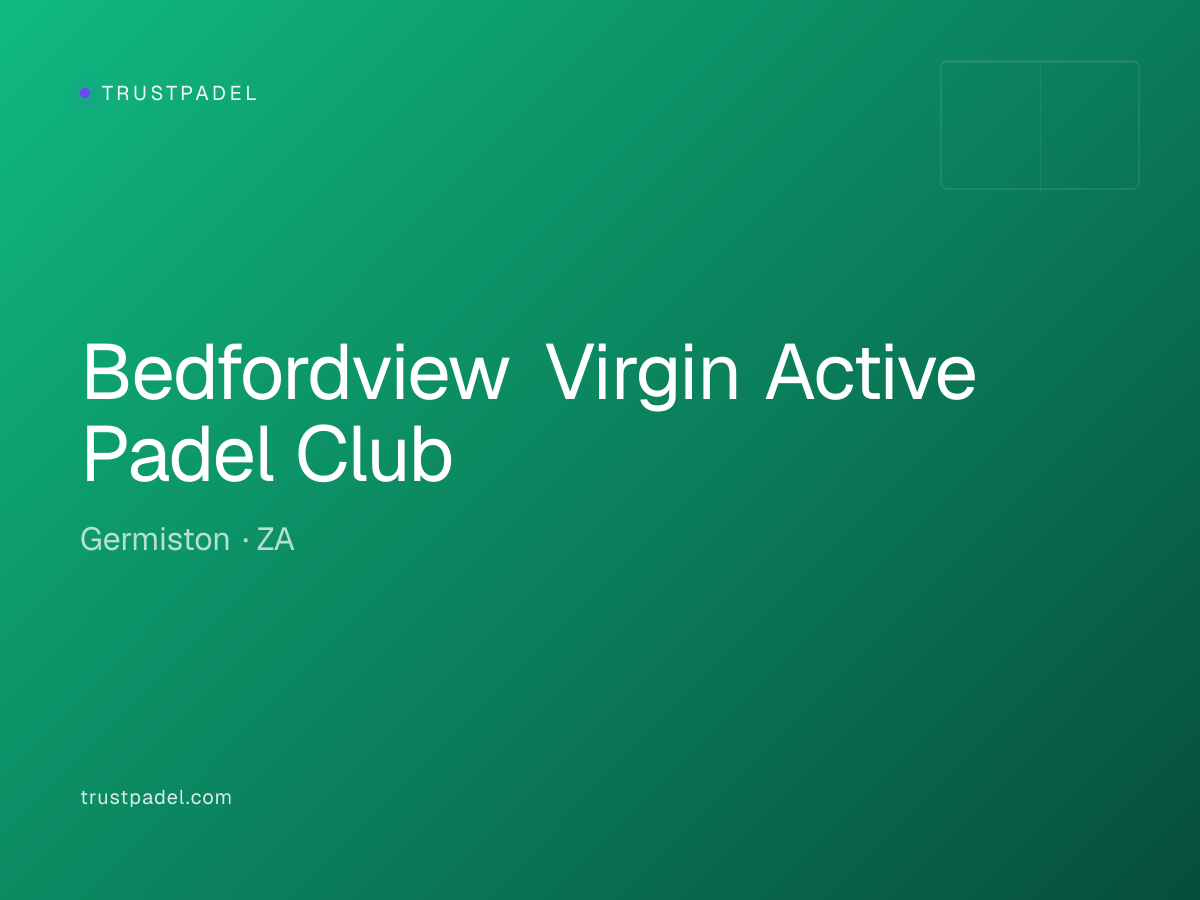 Bedfordview Virgin Active Padel Club padel club
