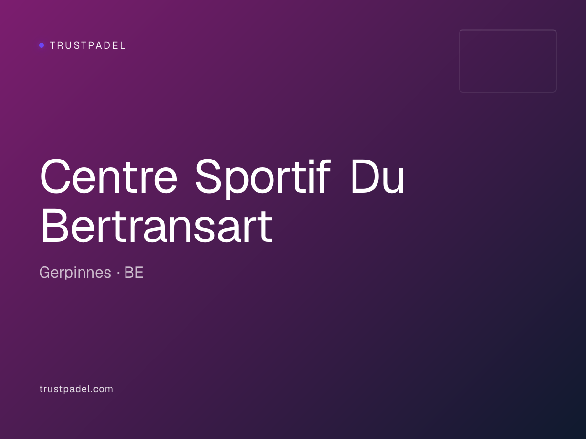 Centre Sportif Du Bertransart padel club